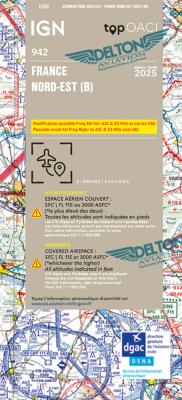 CARTE IGN 1:500 000e NORD-EST 2025 (VERSION PAPIER)