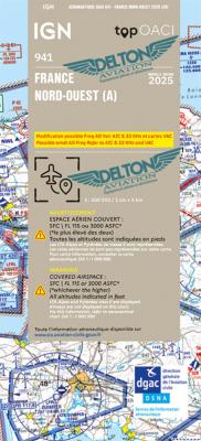 CARTE IGN 1:500 000e NORD-OUEST 2025 (VERSION PAPIER)