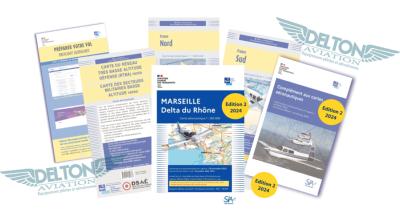 LE DOCUMENT VFR 2024 + LA CARTE MARSEILLE DELTA DU RHÔNE - ED2 - (Le document sans la pochette en PVC)