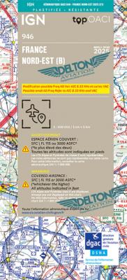 CARTE IGN 1:500 000e NORD-EST 2025 (VERSION PLASTIFIEE)